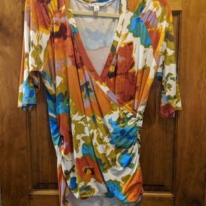 Cabi Watercolor Crossover Top Style #309 Large